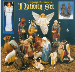  Christmas Indoor/Outdoor \"Nativity Set\" in Vinyl Composition 